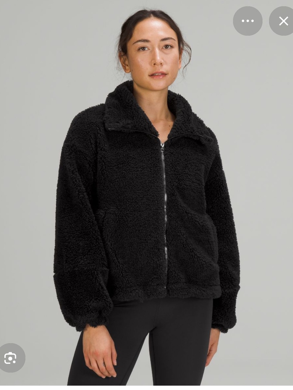 Lululemon cinchable fleece zip up jacket